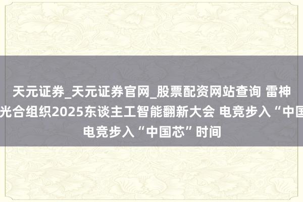 天元证券_天元证券官网_股票配资网站查询 雷神科技亮相光合组织2025东谈主工智能翻新大会 电竞步入“中国芯”时间